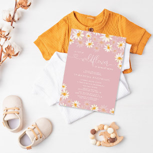 Wildflowers Baby Shower Invitation