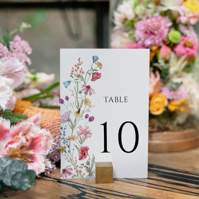 Wildflowers Baby shower  Table Number (Creator Uploaded)