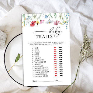 Wildflowers Baby Traits Game