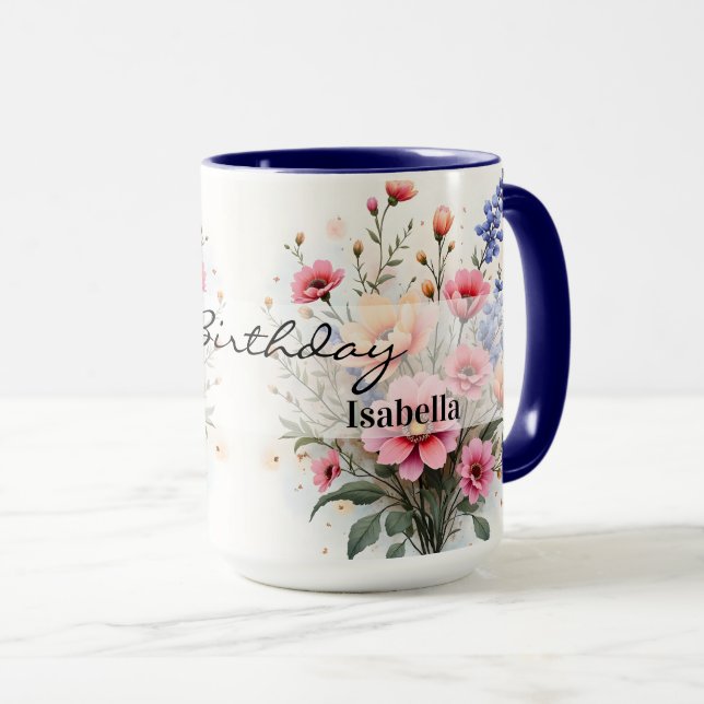 Wildflowers Beautiful Modern Luxury Collection Mug (Front Right)