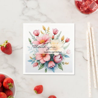 Wildflowers Beautiful Trendy Luxury Collection Napkin