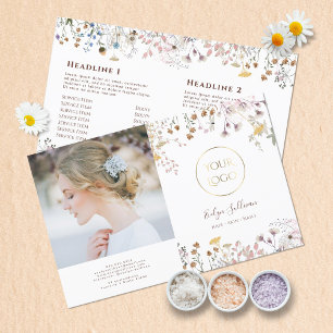 Wildflowers bifold brochure