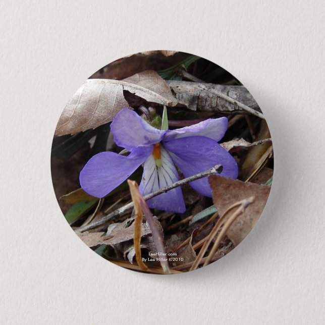 WildFlowers Birds-Foot Violet Hot Springs AR Gifts 6 Cm Round Badge (Front)
