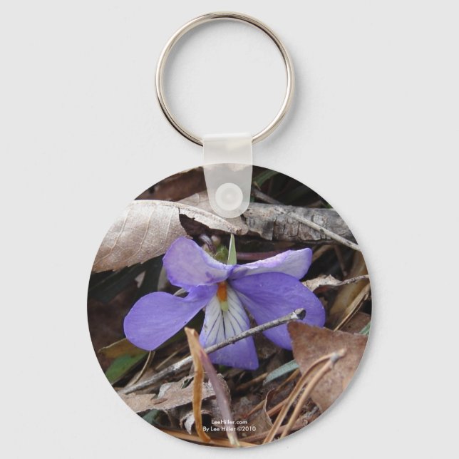WildFlowers Birds-Foot Violet Hot Springs AR Gifts Key Ring (Front)