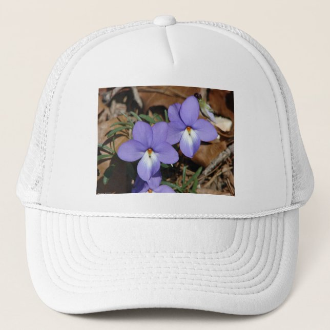 WildFlowers Birds-Foot Violet III Gifts & Apparel Trucker Hat (Front)