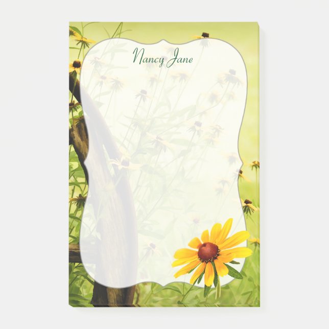 Wildflowers - Black-eyed Susans Floral Photography Post-it Notes (Front)