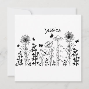 Wildflowers Black & White