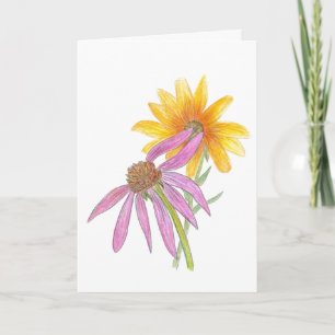Wildflowers, blank inside card