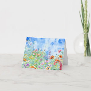 Wildflowers Blank Notecard