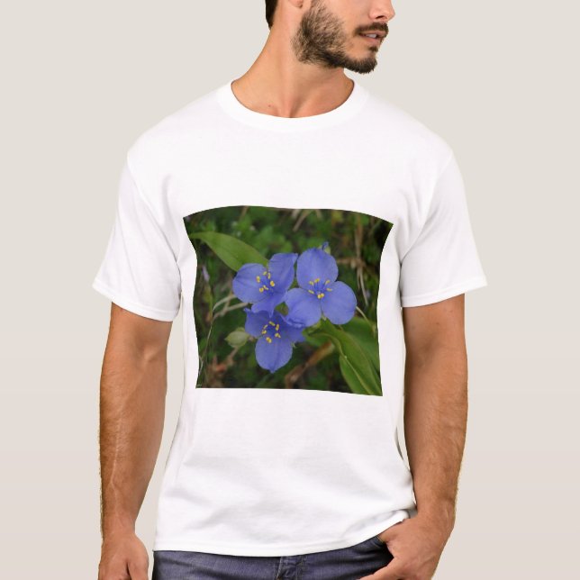 Wildflowers Blue Spiderwort Hot Springs AR Gifts T-Shirt (Front)