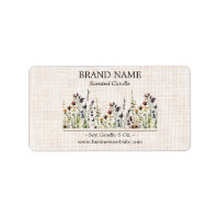 Wildflowers Boho Colour Product Label