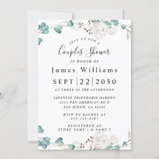 Wildflowers, Boho Floral Bridal Shower Invitation