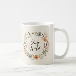 Wildflowers Boho Floral Stay Wild Mug