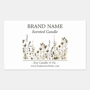 Wildflowers Boho Product Label 