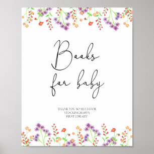 Wildflowers books for baby poster