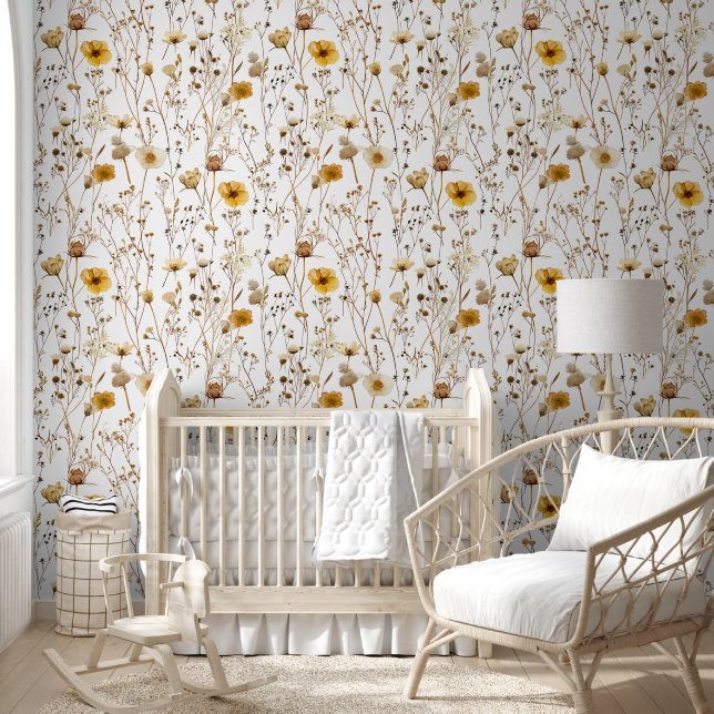 Wildflowers Botanical Floral Field Flowers  Wallpaper (Kids)