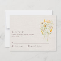 Wildflowers Botanical Garden Wedding RSVP