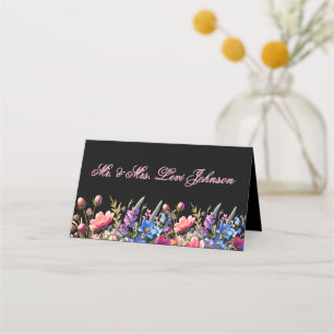Wildflowers Botanical Wedding Seat Chart Place Card
