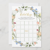 Wildflowers Bridal Shower Bingo Game