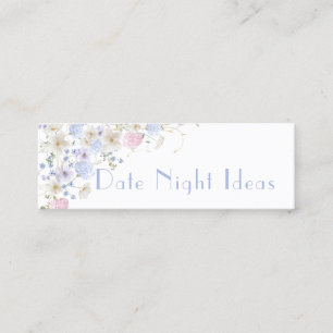 Wildflowers Bridal Shower Date Night Idea Card