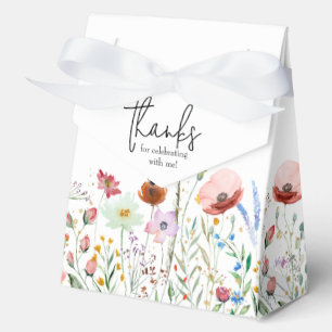 Wildflowers Bridal Shower Large Tent Favour Box