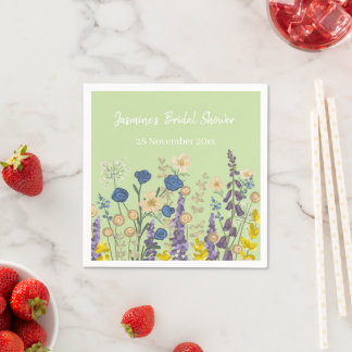 Wildflowers Bridal Shower Napkin