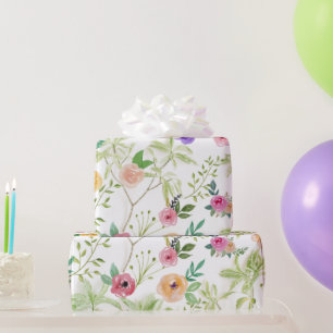 Wildflowers Bridal Shower Wedding Birthday  Wrapping Paper