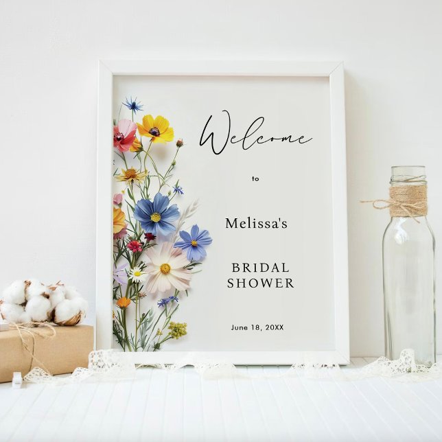 Wildflowers Bridal Shower Welcome Sign (Creator Uploaded)