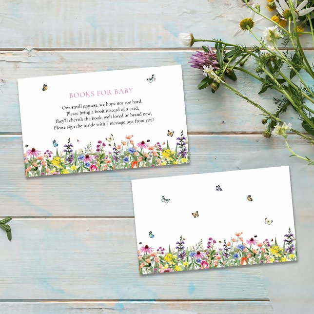 Wildflowers & Butterflies Books for Baby  Enclosure Card (Creator Uploaded)