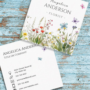 Wildflowers Butterflies Business Card