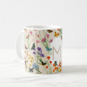 Wildflowers & Butterflies Floral Garden Coffee Mug