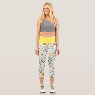 Wildflowers Capri Leggings