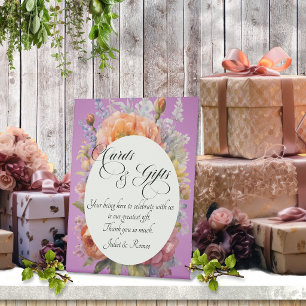 Wildflowers Cards & Gifts - Lavender Pedestal Sign