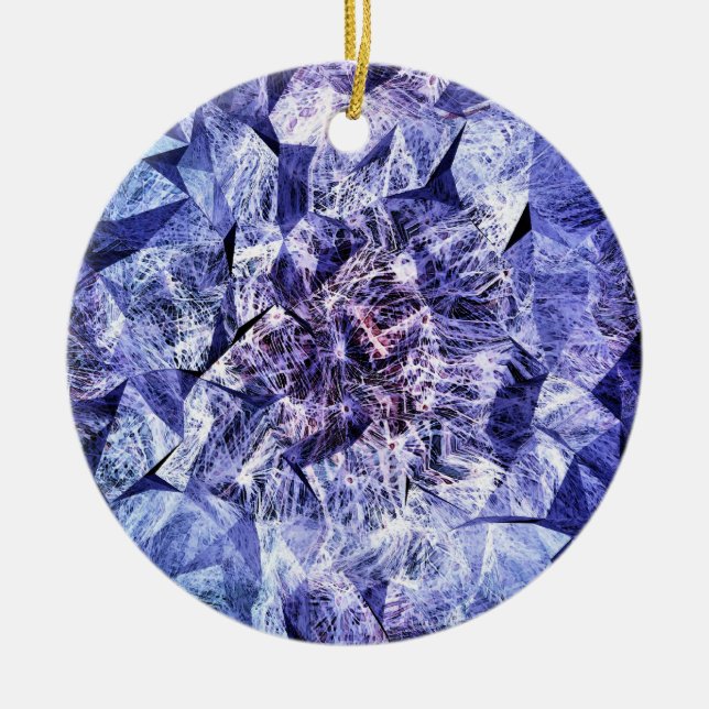 WILDFLOWERS CERAMIC TREE DECORATION (Front)