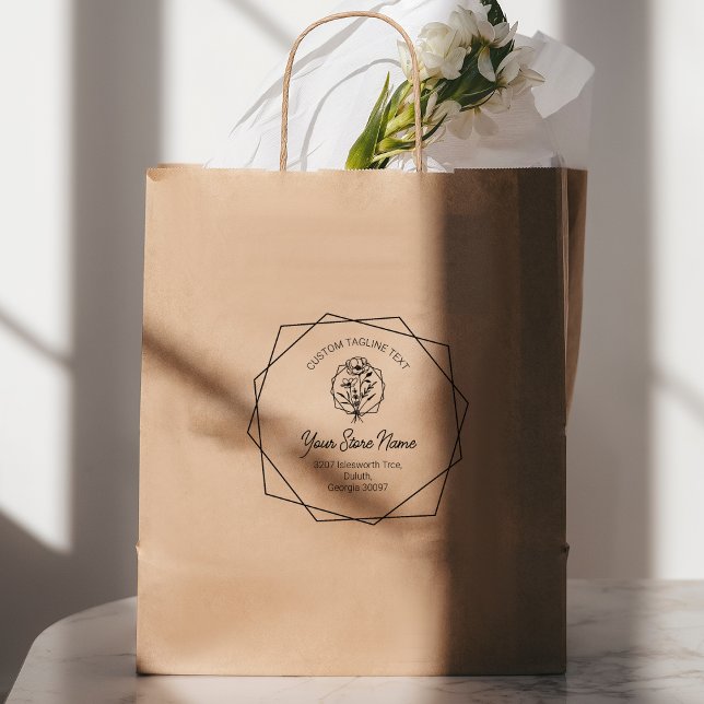 Wildflowers Chic Bracket Frame, Elegant Script  Rubber Stamp (Creator Uploaded)