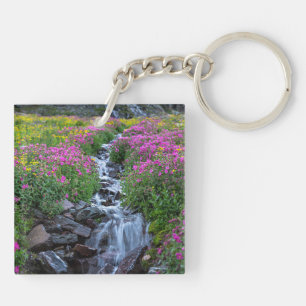 Wildflowers, Clements Mountain, Montana Key Ring