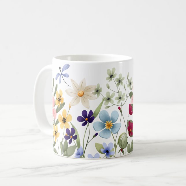 Wildflowers Coffee Mug (Front Left)