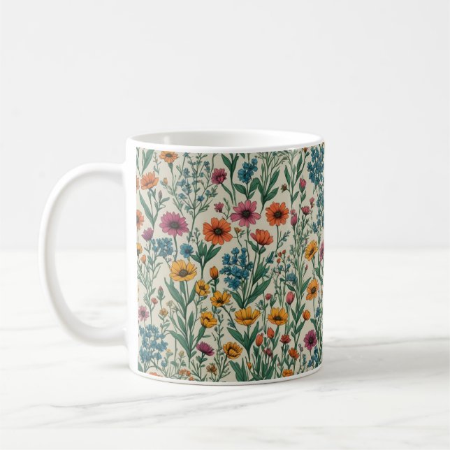 Wildflowers Coffee Mug (Left)