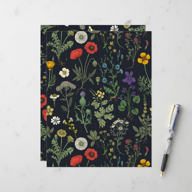Wildflowers collage (Front/Back In Situ)