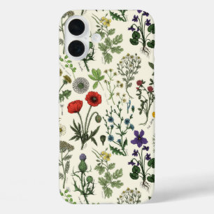 Wildflowers collage iPhone 16 plus case