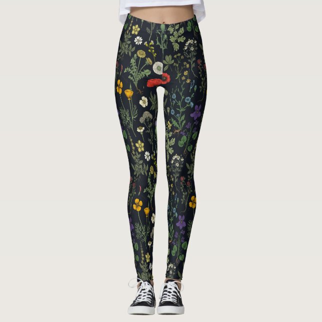Wildflowers collage leggings (Front)