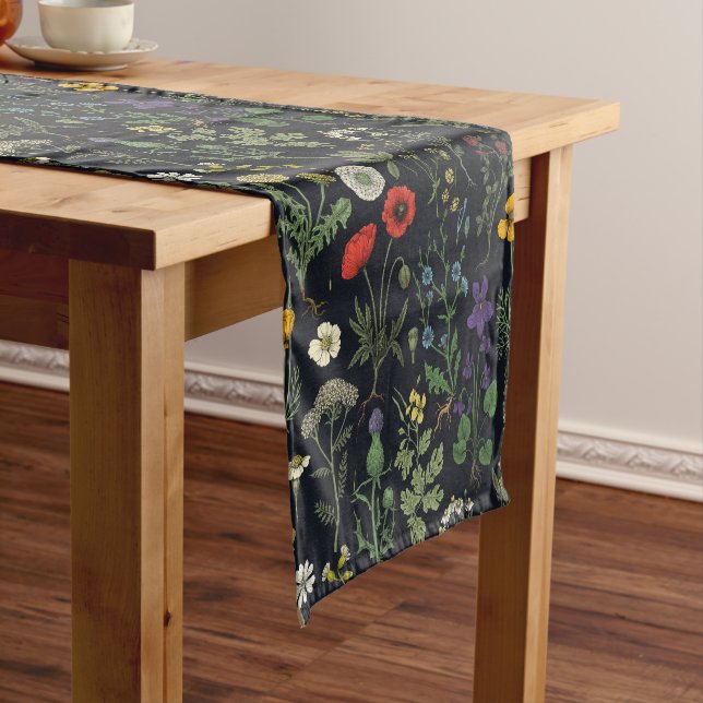 Wildflowers collage short table runner (In Situ)