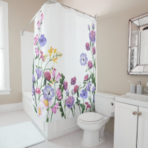 Wildflowers Colourful Cheerful Garden Flowers Shower Curtain