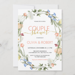 Wildflowers Couple Shower Invitation