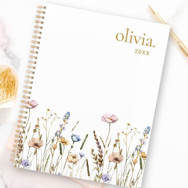 Wildflowers Custom Name Floral Planner (Creator Uploaded)