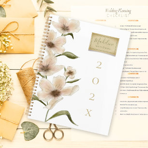 Wildflowers Custom Name Vintage Floral Stamp Planner