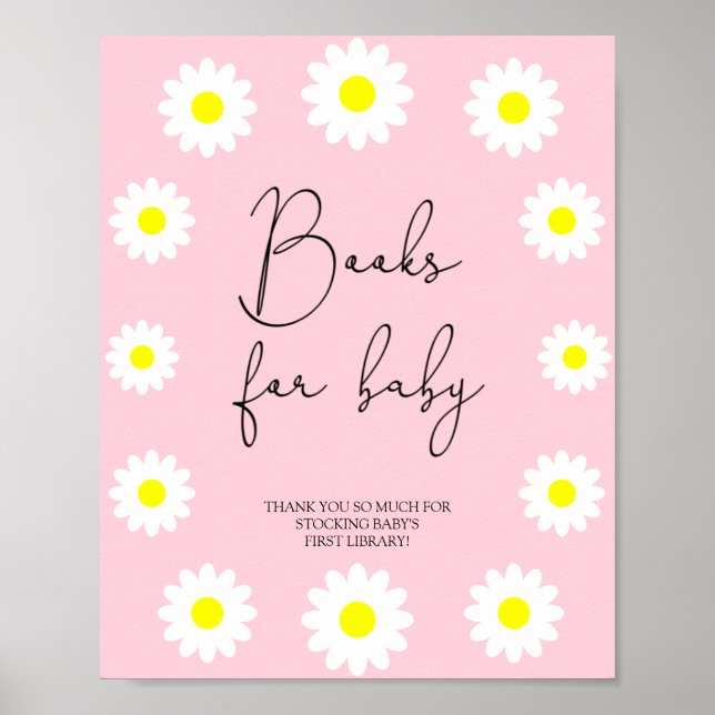 Wildflowers Daisies - books for baby Poster (Front)