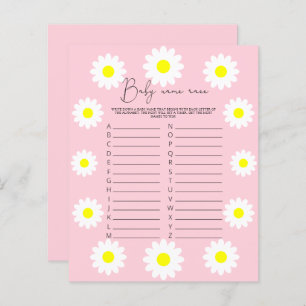 Wildflowers Daisy - Baby name race game