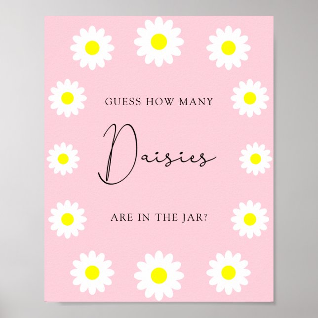 Wildflowers Daisy - Guess how many daisies  Poster (Front)