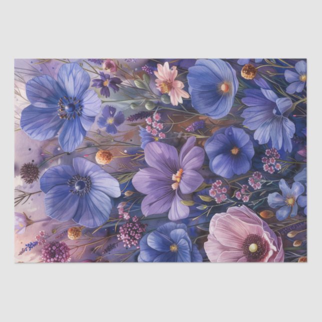 Wildflowers Decoupage Tissue Paper (Front)